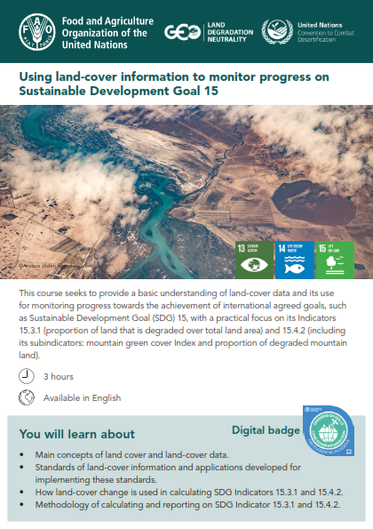 UNCCD Secretariat Launches E-Learning Course on Land Cover Information for Monitoring Progress on LDN